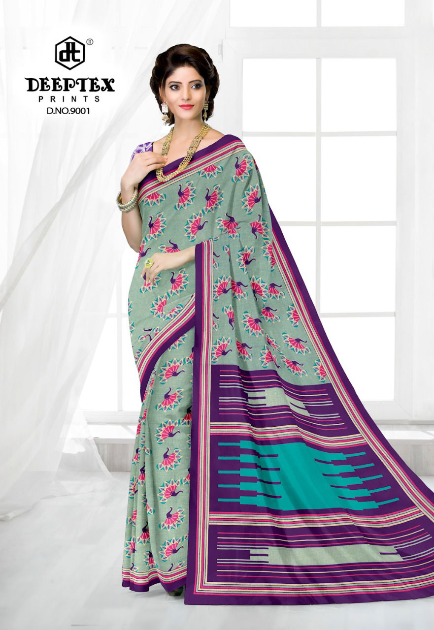 Deeptex Kalamkari Special 9 Casual Daily Wear Cotton Printed Saree Collection